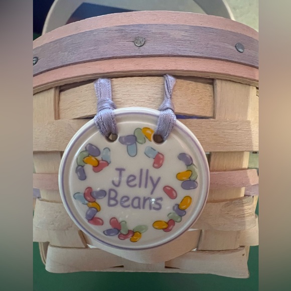 Longaberger 2000 White-Washed Small Jelly Bean Easter Super Set 🐣 - Picture 5 of 15